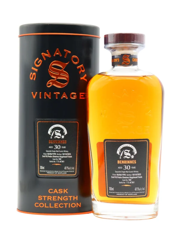 Benrinnes Signatory Vintage Symington's Choice Single Cask #102 - 30 Year Old 1995 Single Malt Scotch Whisky | 700ML