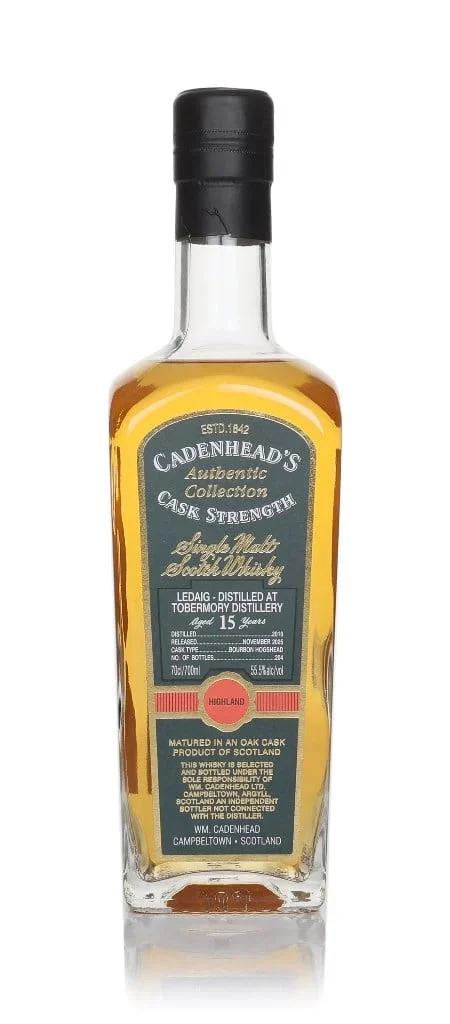 Ledaig 15 Year Old 2010 - Cadenhead's Authentic Collection Single Malt Scotch Whisky | 700ML