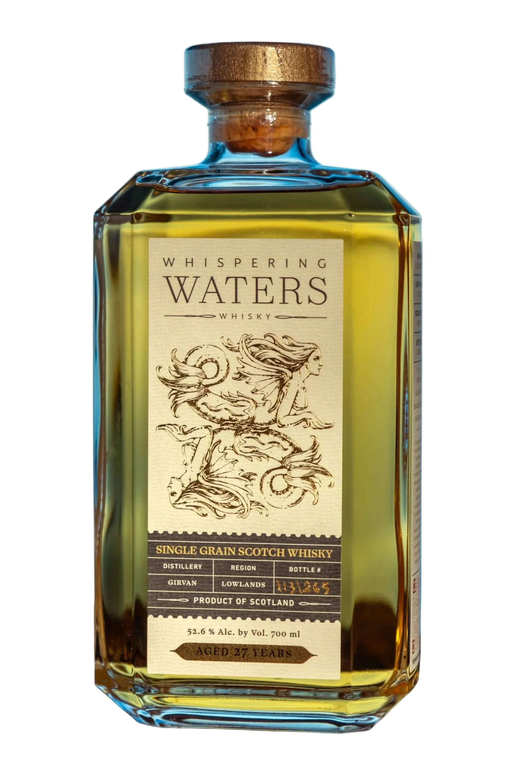 The Whiskey Lab Whispering Waters Girvan 27 Year Old Single Grain Scotch Whisky | 700ML