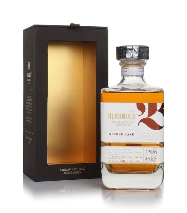 Bladnoch 13 Year Old 2008 Cask #250 - Bourbon Barrel Single Malt Scotch Whisky | 700ML