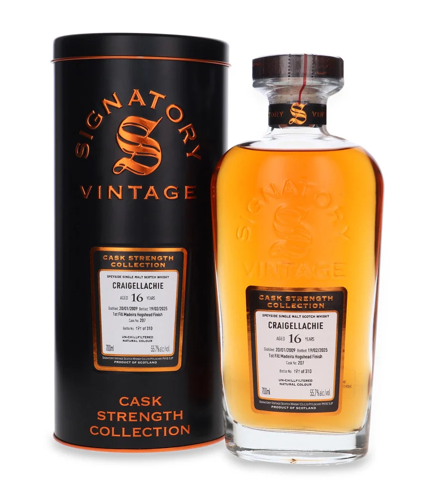 Craigellachie 16 Year Old (D.2009, B.2025) Signatory Vintage Single Malt Scotch Whisky | 700ML - Whiskey