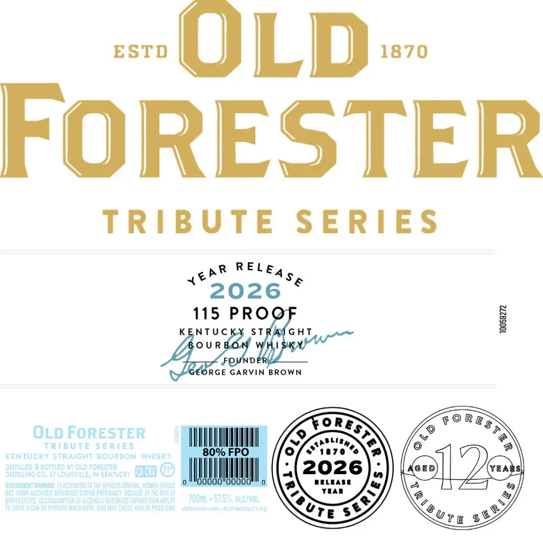 Old Forester Tribute Series 2026 12 Year Old Kentucky Straight Bourbon Whiskey