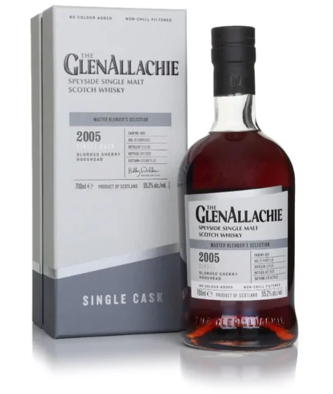 GlenAllachie 19 Year Old 2005 Cask #1409 First Fill Oloroso Single Malt Scotch Whisky | 700ML - Whiskey
