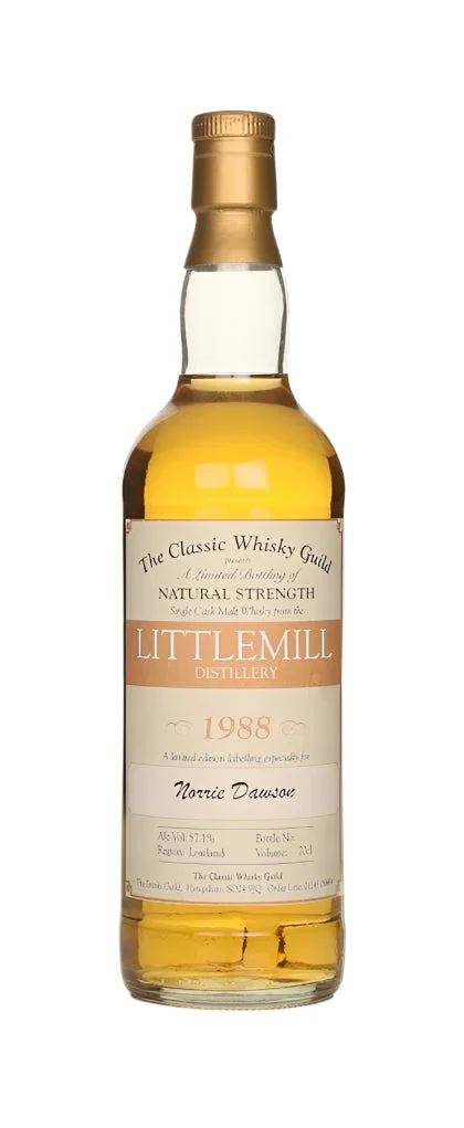 Littlemill 1988 Cask Strength - The Classic Whisky Guild Single Malt Scotch Whisky | 700ML