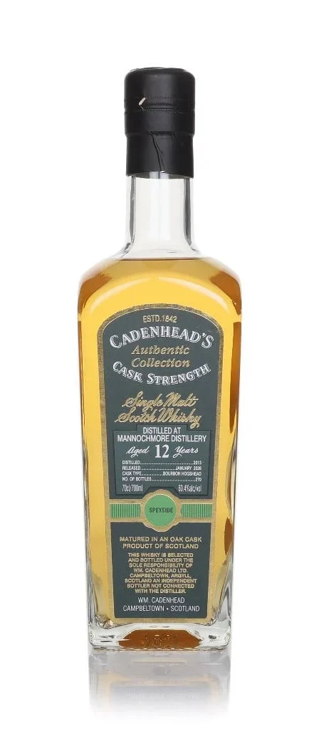 Mannochmore 12 Year Old 2013 - Cadenhead's Authentic Collection Single Malt Scotch Whisky | 700ML