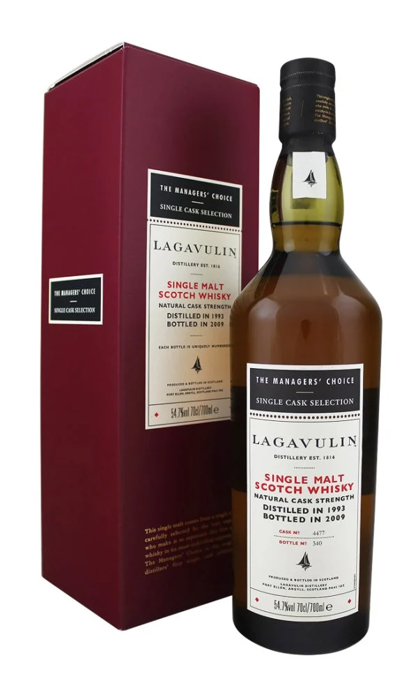 Lagavulin Manager`s Choice (Bottled 2009) 1993 Single Malt Scotch Whisky | 700ML - Whiskey