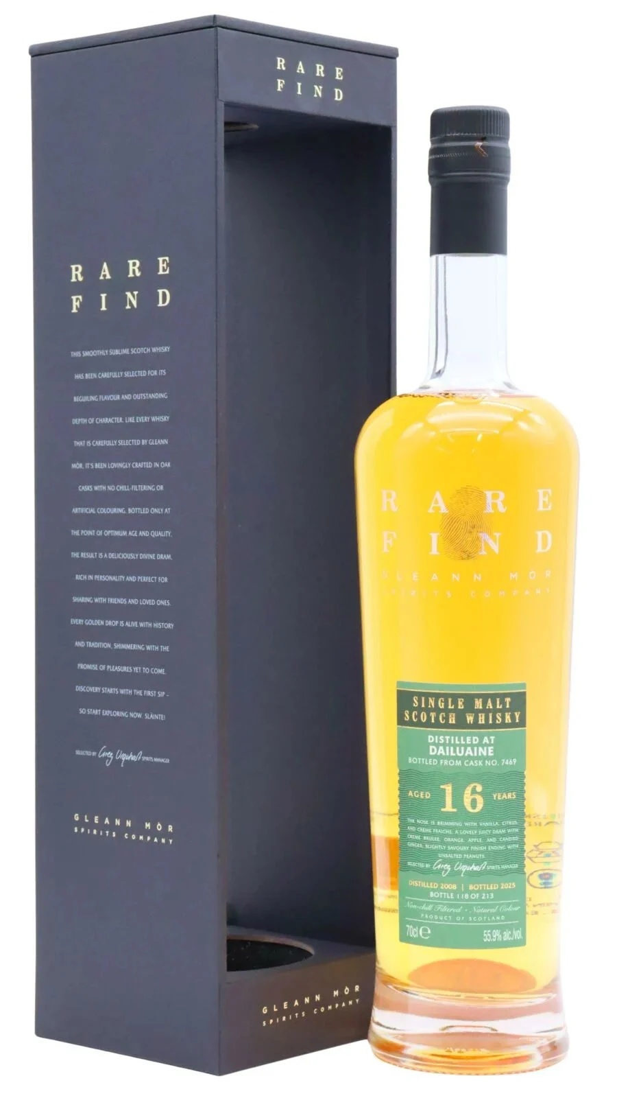 Dailuaine Gleann Mor Rare Find Single Cask #7469 Whisky 16 Year Old Single Malt Scotch Whisky | 700ML - Whiskey