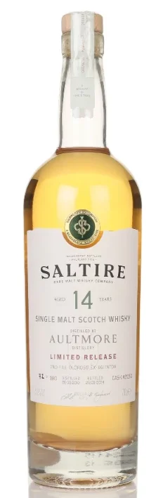 Aultmore 14 Year Old 2010 Cask #21250 Saltire Rare Single Malt Scotch Whisky | 700ML - Whiskey
