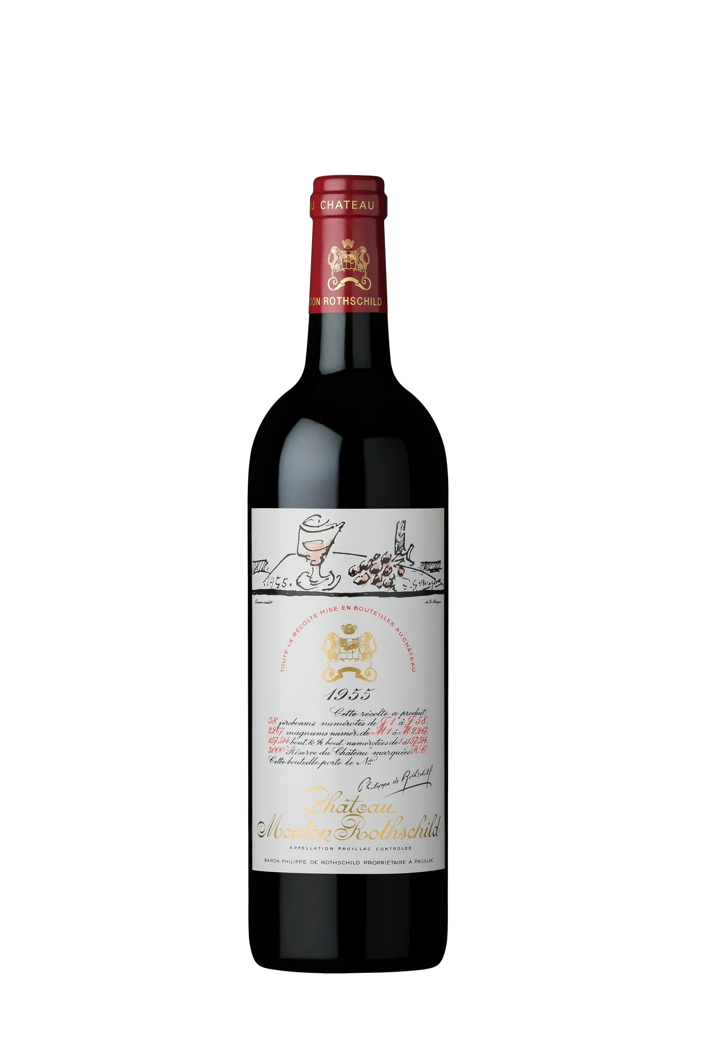 1955 | Chateau Mouton Rothschild | Pauillac - Wine