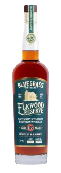 Bluegrass Distillers Elkwood Reserve 15 Year Old Single Barrel Straight Bourbon Whiskey