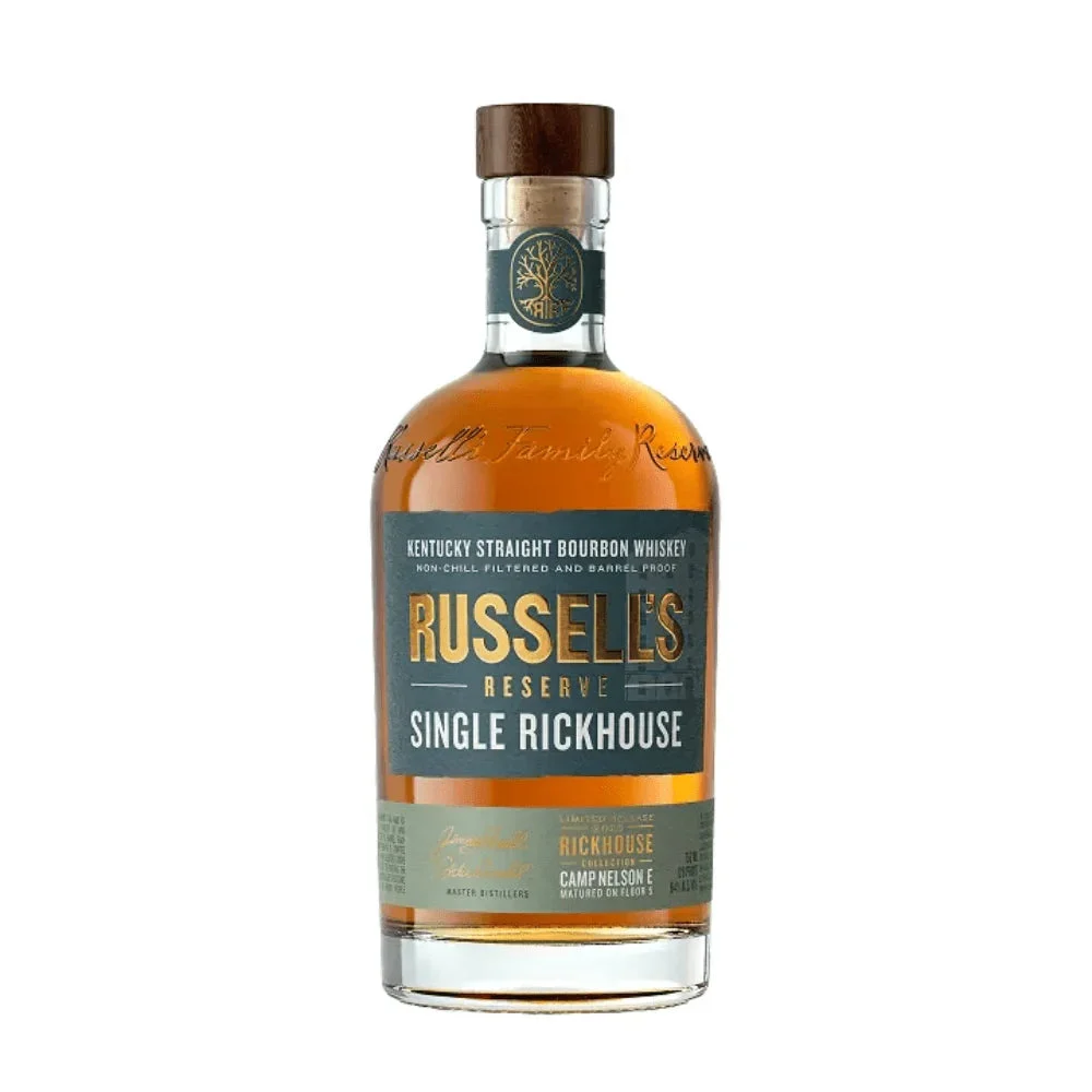 Russell's Reserve Single Rickhouse Camp Nelson E 2025 Limited Release Kentucky Straight Bourbon Whiskey
