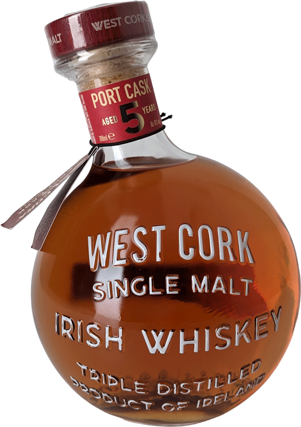 Whisky West Cork Single Malt 5 Anos Port Cask - WineVins