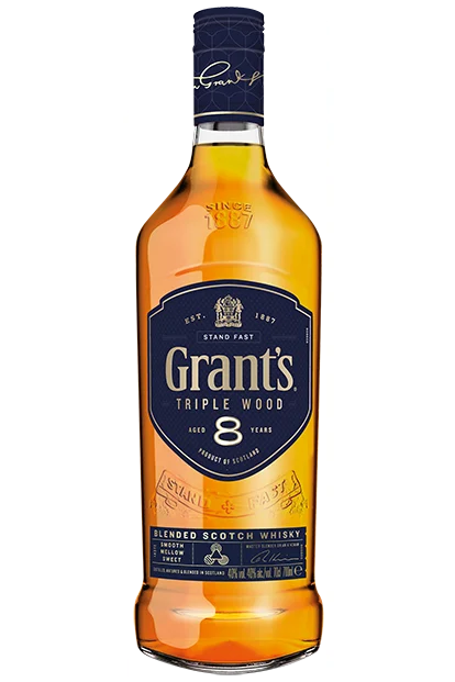 Whisky Grants 8 Años Triple Madera
