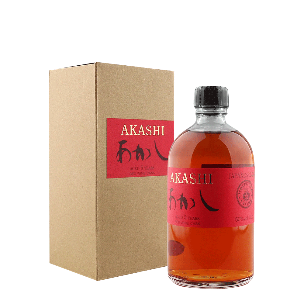 Whisky Akashi Single Malt 5 Años Cask de Vino Tinto