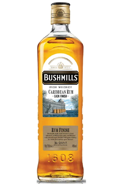 Whisky Bushmills acabado en barricas de ron caribeño
