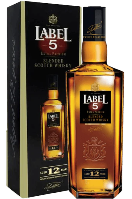 Whisky Label 5 Extra Premium 12 Años