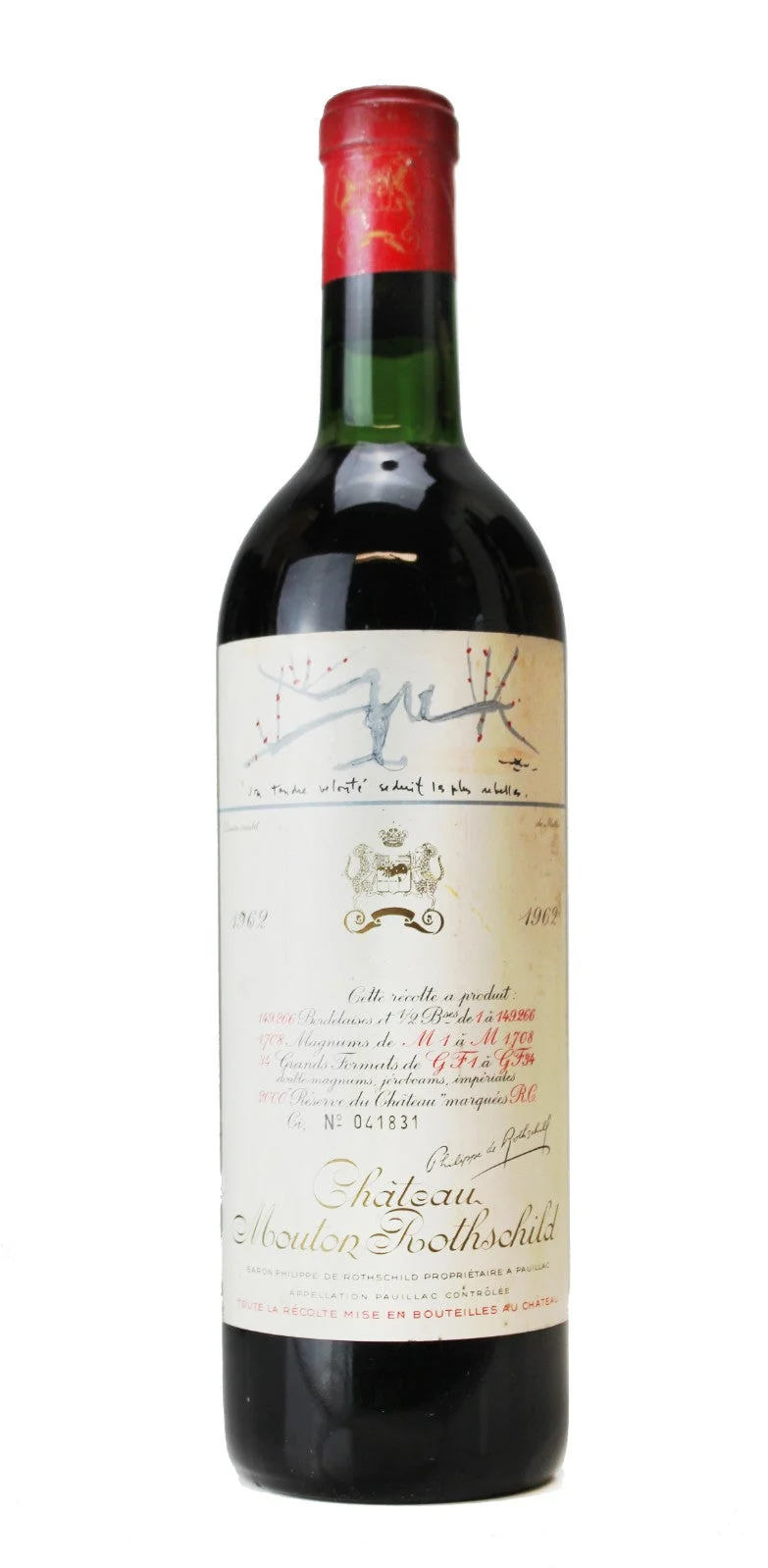 1962 | Chateau Mouton Rothschild | Pauillac - Wine