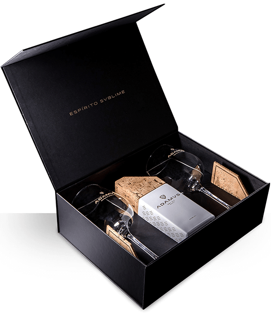 Set de ginebra Adamvs con 2 vasos - Adamus