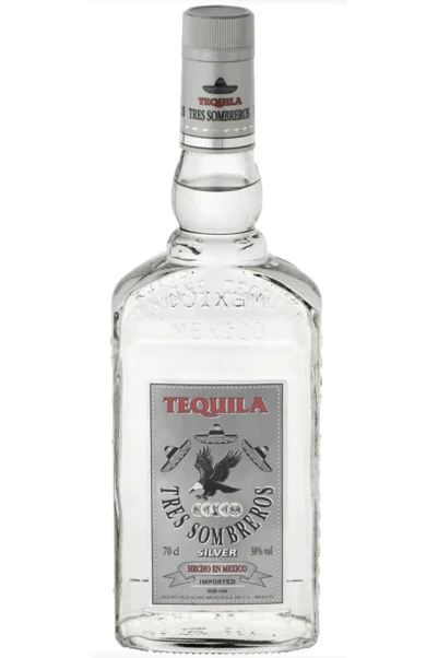 Tequila Tres Sombreros Plata - WineVins