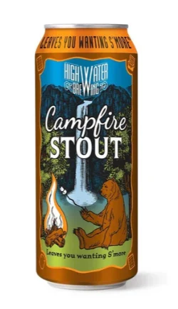 Highwater Brewing Campfire Stout Beer | (4)*473ML - Ready To Drink