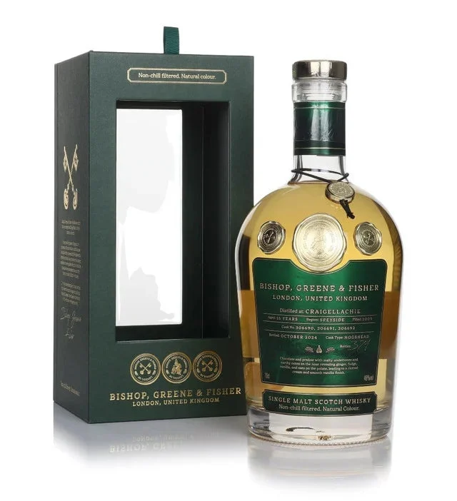 Craigellachie 15 Year Old - Bishop, Greene & Fisher Single Malt Scotch Whisky | 700ML