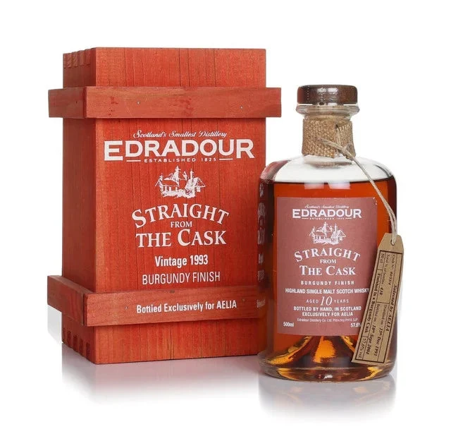 Edradour 10 Year Old 1993 Cask #04/13/4 Burgundy Cask Finish - Straight From The Cask Single Malt Scotch Whisky | 500ML