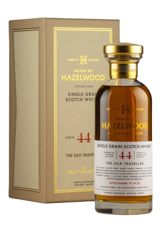The Silk Traveller 44 Year Old House of Hazelwood Legacy Collection Single Grain Scotch Whisky | 700ML - Whiskey