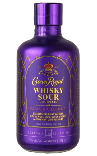 Crown Royal Sour Black Cherry Canadian Whisky | 375ML - Whiskey