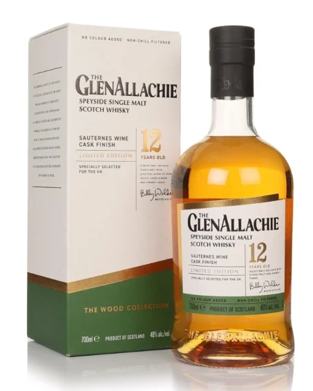 GlenAllachie 12 Year Old 2012 Sauternes Wine Cask Finish Single Malt Scotch Whisky | 700ML - Whiskey
