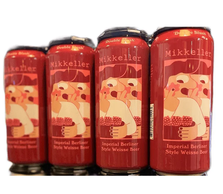 Mikkeller Brewing Double Blush Imperial Berliner Style Weisse Beer | (4)*473ML - Ready To Drink