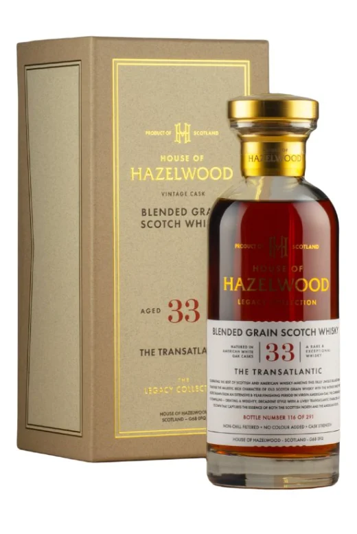 Transatlantic 33 Year Old House of Hazelwood Legacy Collection Blended Grain Scotch Whisky | 700ML - Whiskey