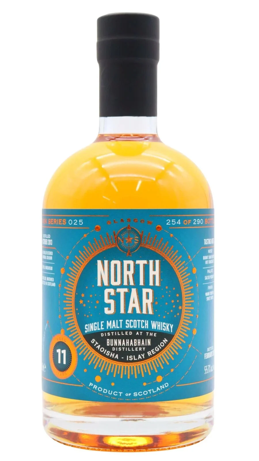 Bunnahabhain Staoisha - North Star Single Cask Whisky 11 Year Old Single Malt Scotch Whisky | 700ML