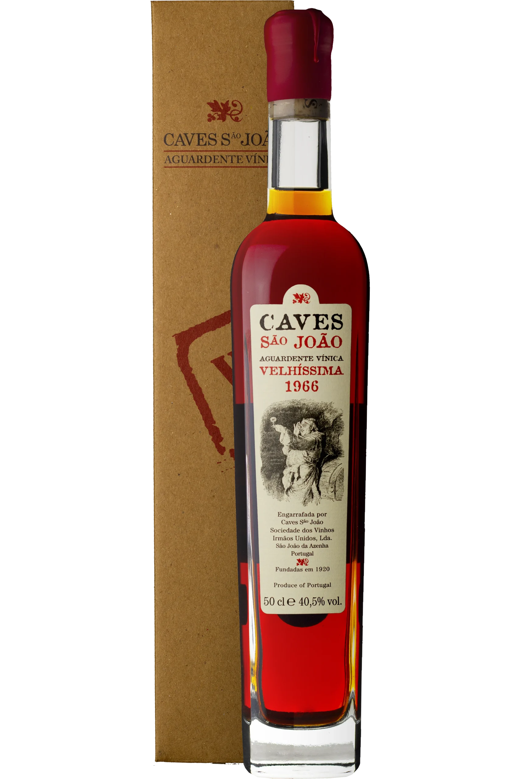 Caves São João Velha Velhíssima Brandy 1966