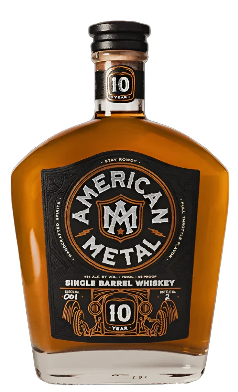 American Metal Single Barrel 10 Year Old Whiskey
