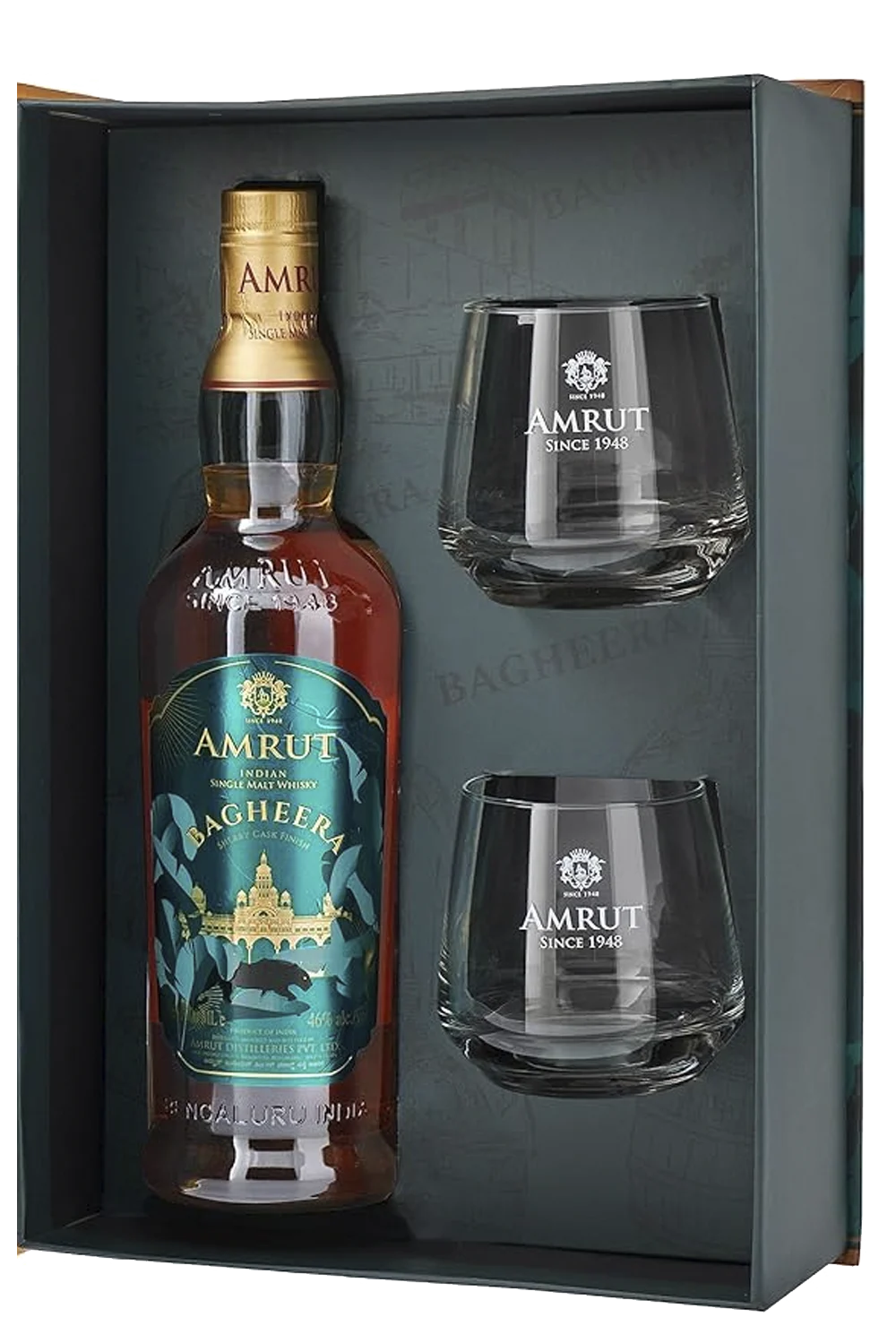 Amrut Bagheera Cofre c/2 copas