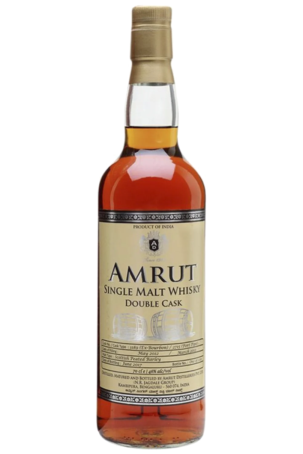 Amrut Doble Barrica 7 Años