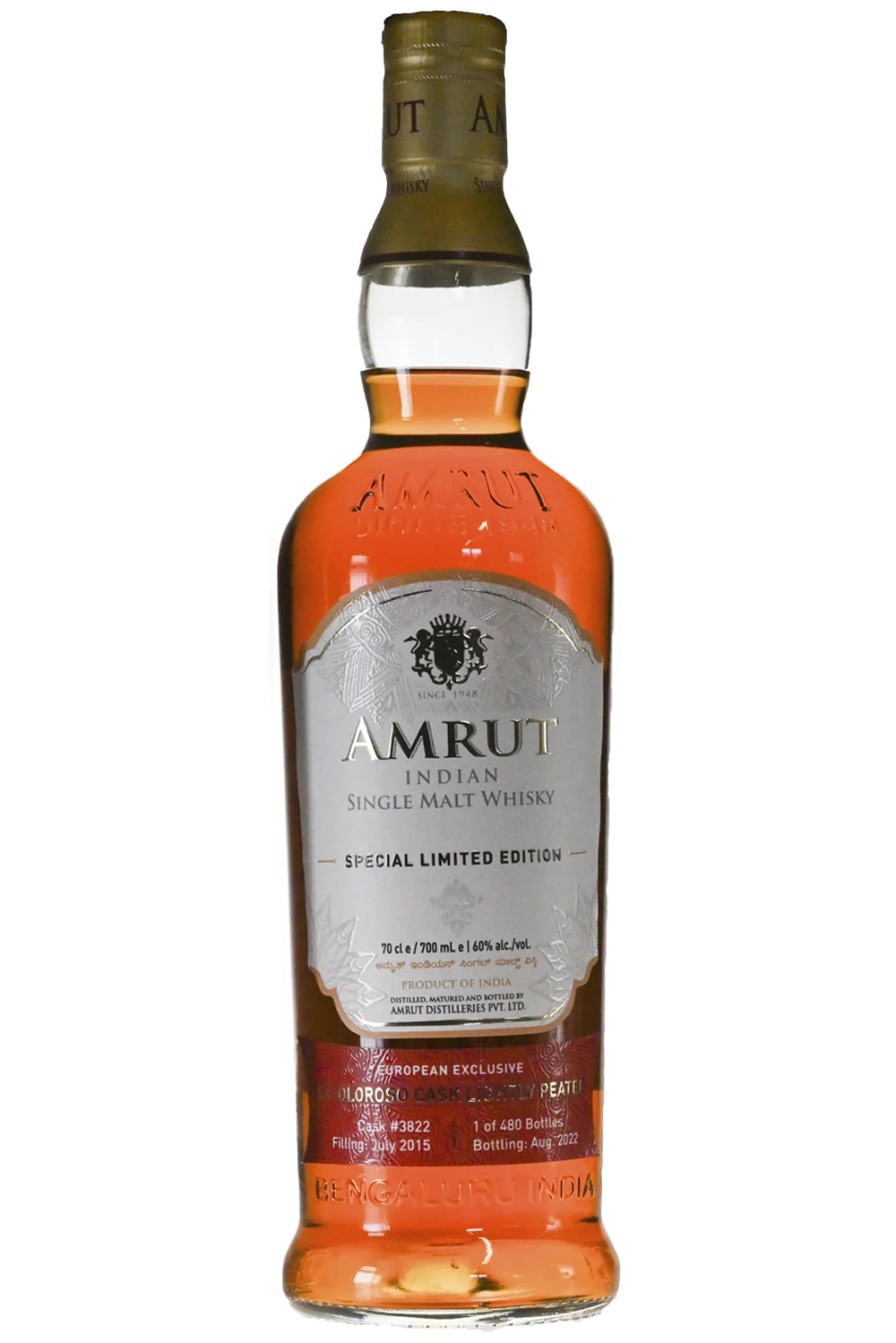 Amrut Ex Oloroso Cask 7 Años 2015