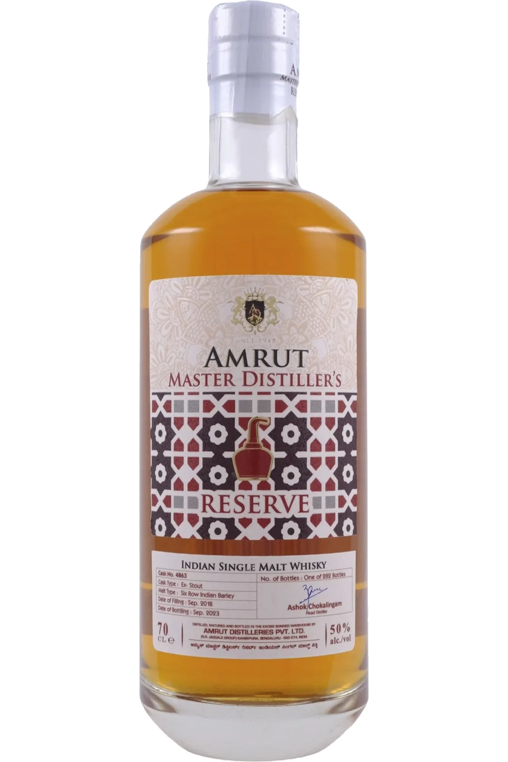 Amrut Reserva del Maestro Destilador