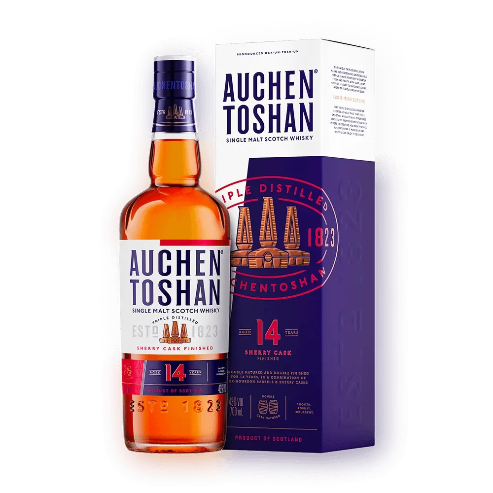 Auchentoshan | 14 Year Old | Sherry Cask Single Malt Scotch Whisky | 700ML - Whiskey