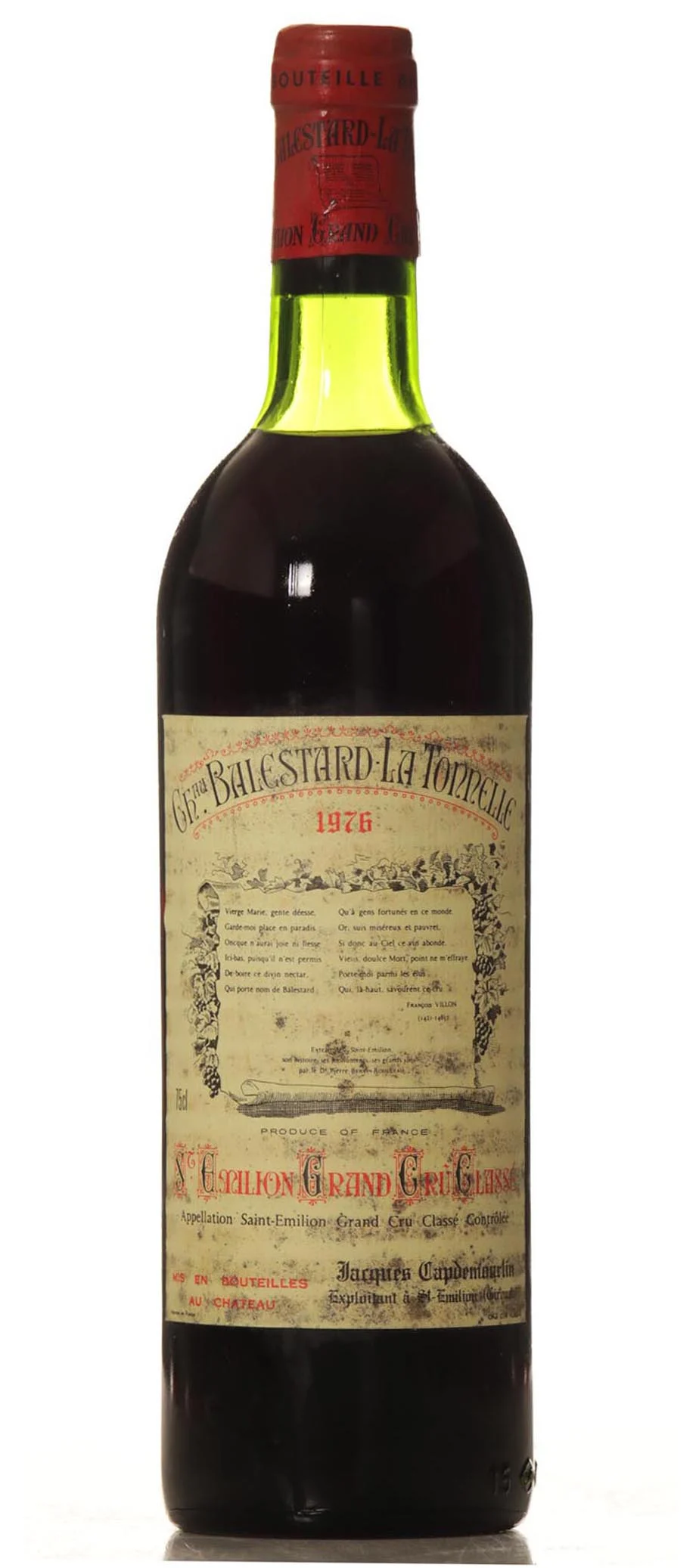 Balestard la Tonnelle 1976 - Vineut