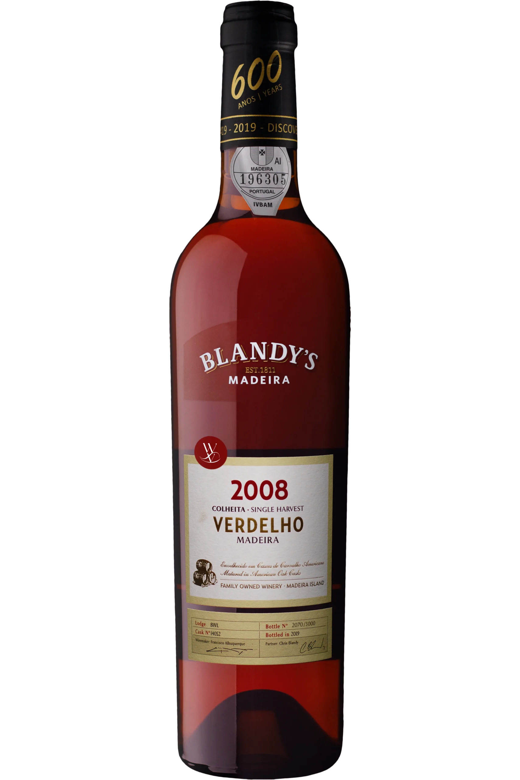 Blandy's Colheita Verdelho 2008 - Blandys