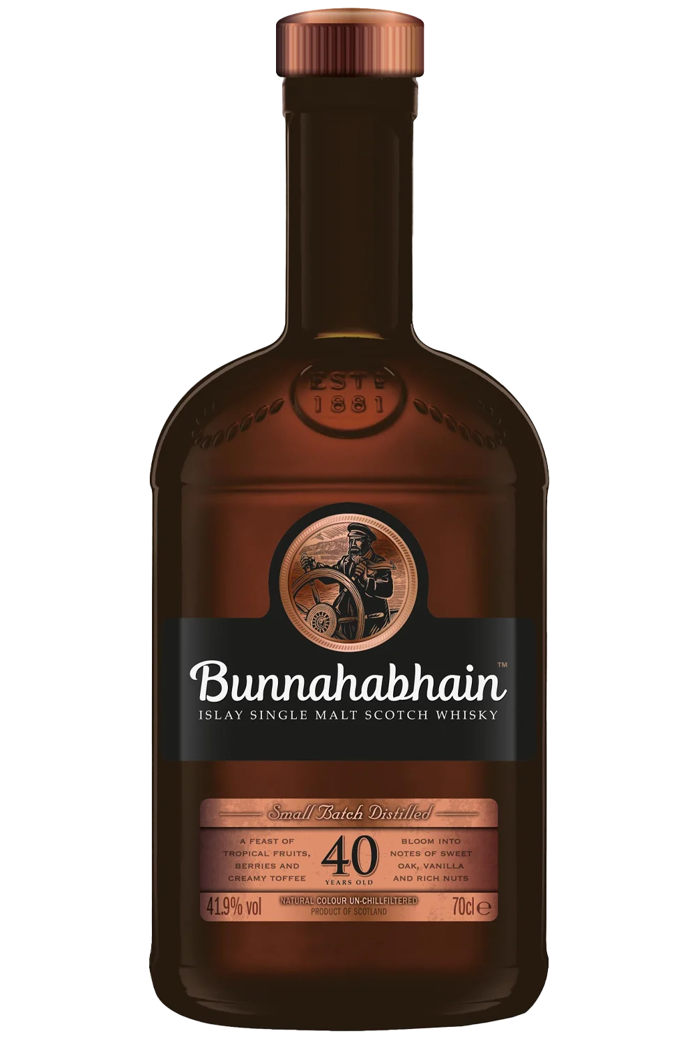 Bunnahabhain Edición Limitada en Holzkist 40 Años