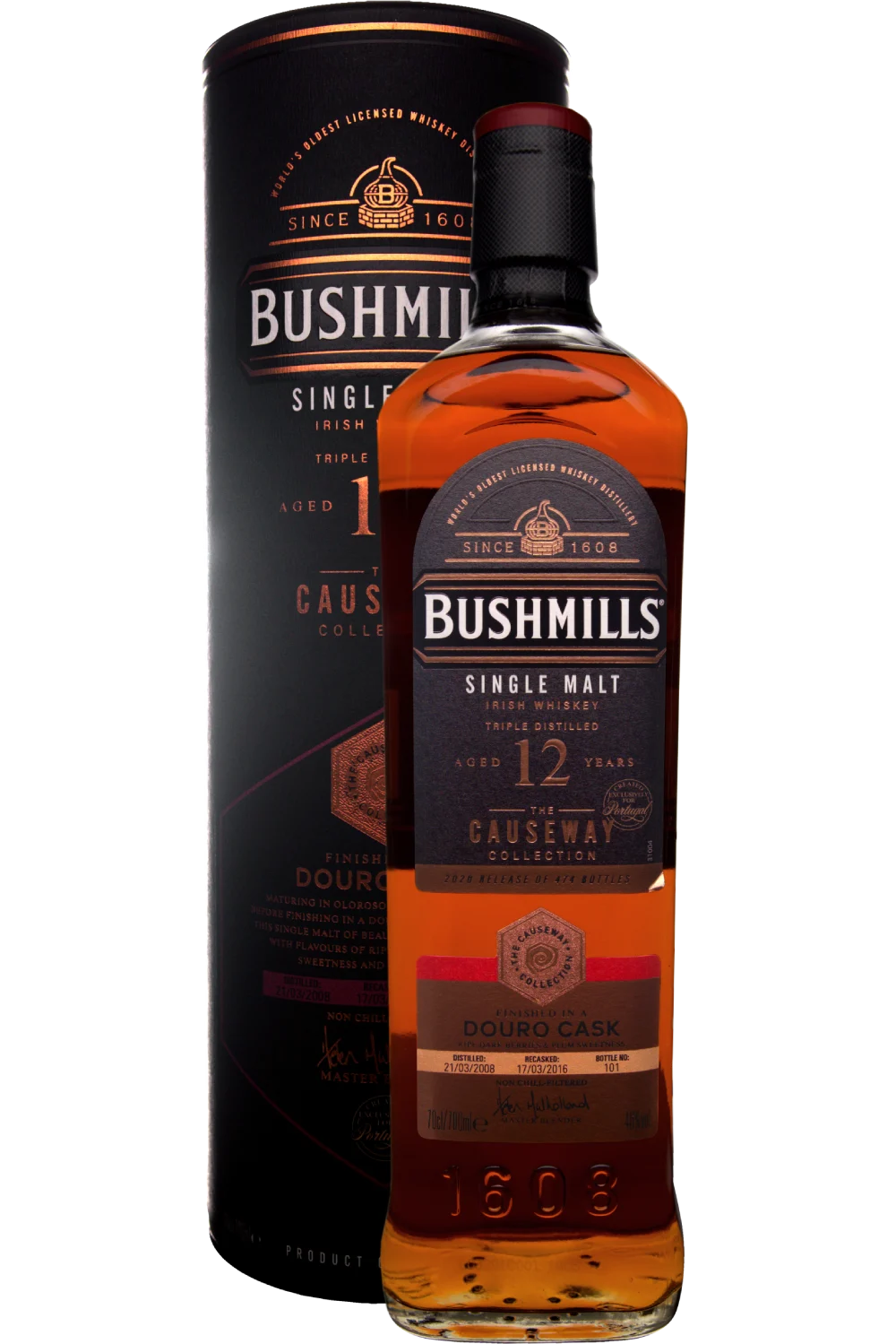 Bushmills Whisky Douro Cask The Causeway Collection 12 Años NV