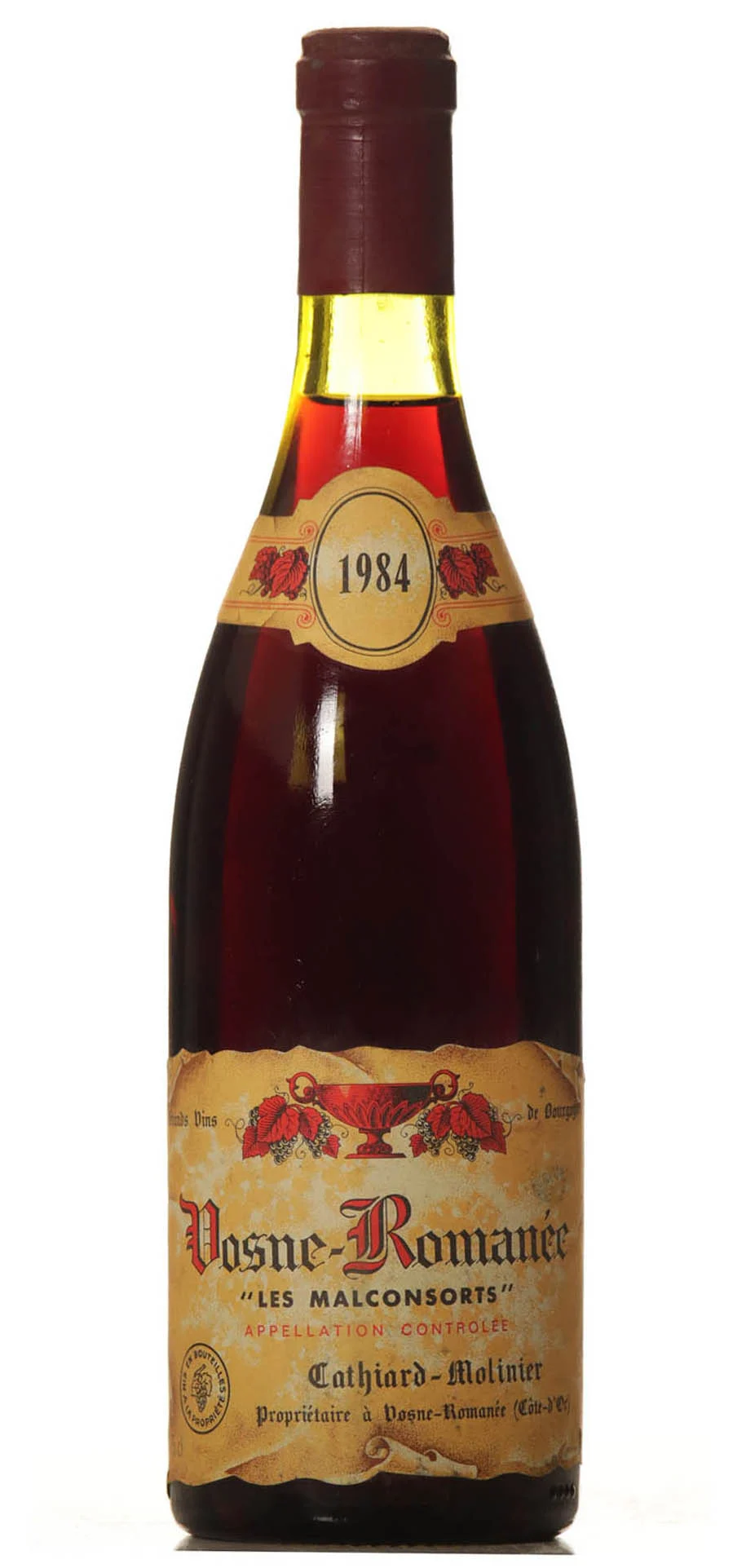 Cathiard Molinier Les Malconsorts 1984 Vosne Romanee - Vineut