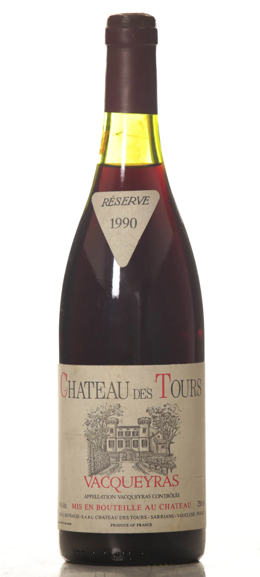 Chateau des Tours Vacqueyras Reserve 1990 (Rayas)