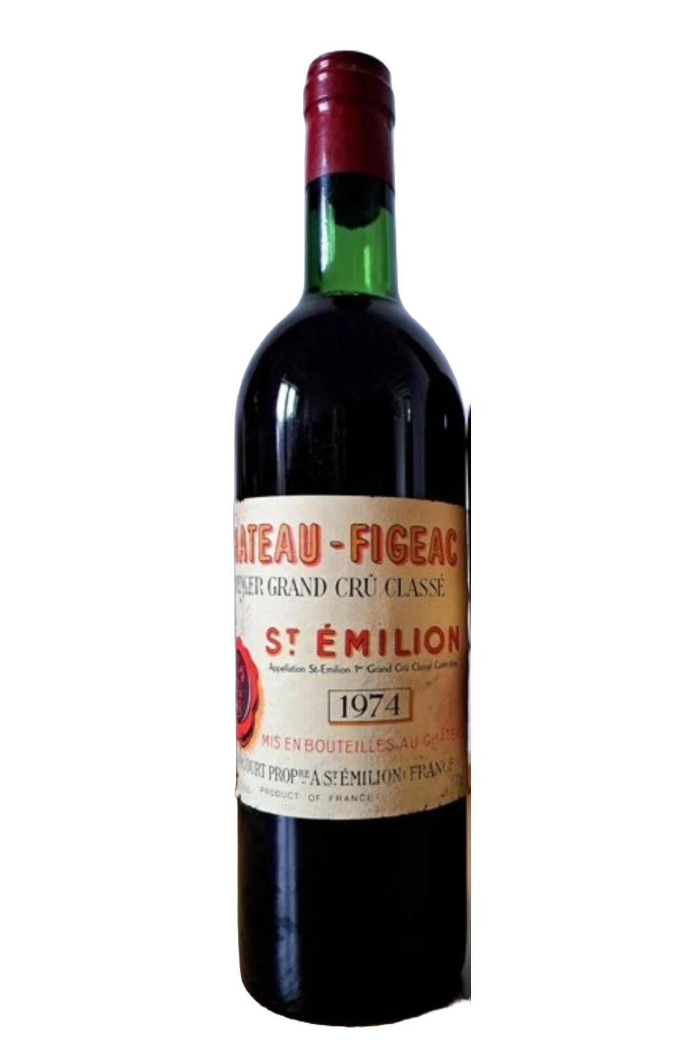 Castillo Figeac Roja 1974 - Chateau Figeac