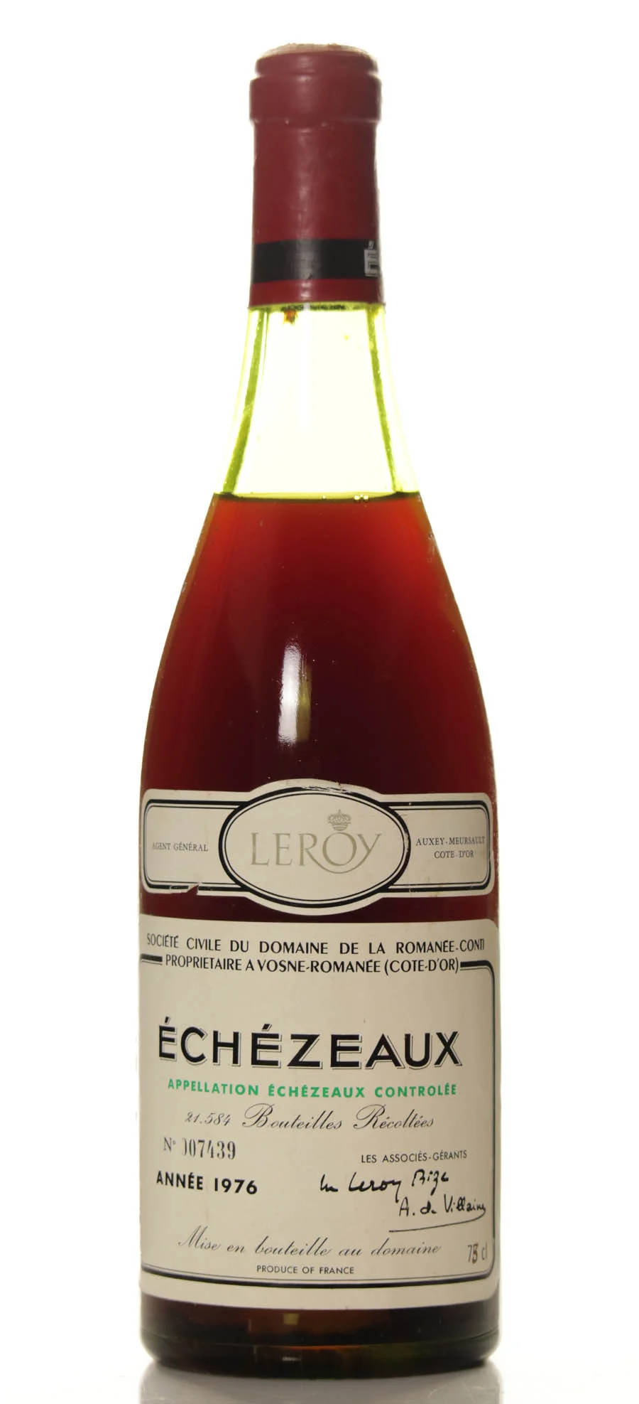 Domaine de la Romanee Conti Echezeaux 1976 (min 4cm) - Domaine de la Romanée Conti