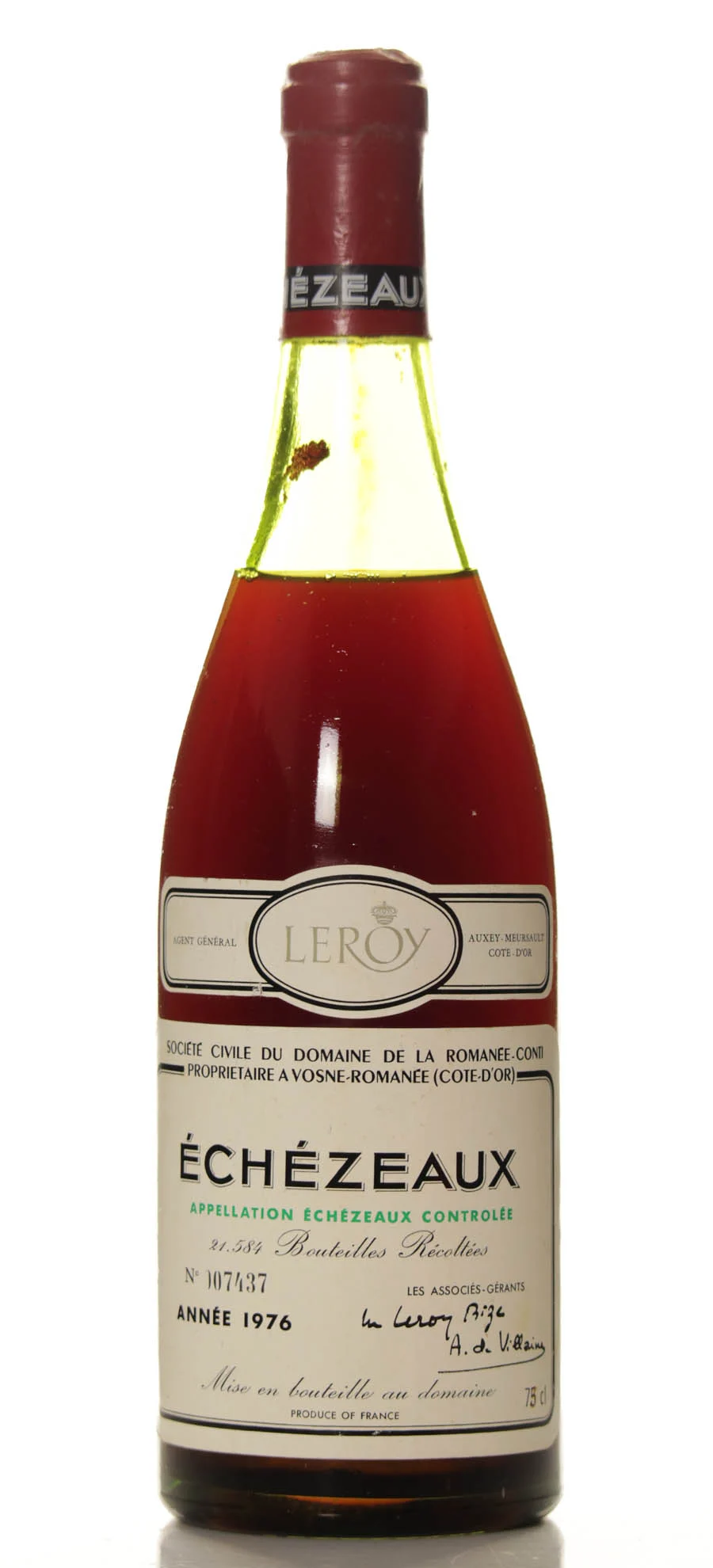 Domaine de la Romanee Conti Echezeaux 1976 (min 5cm) - Domaine de la Romanée Conti