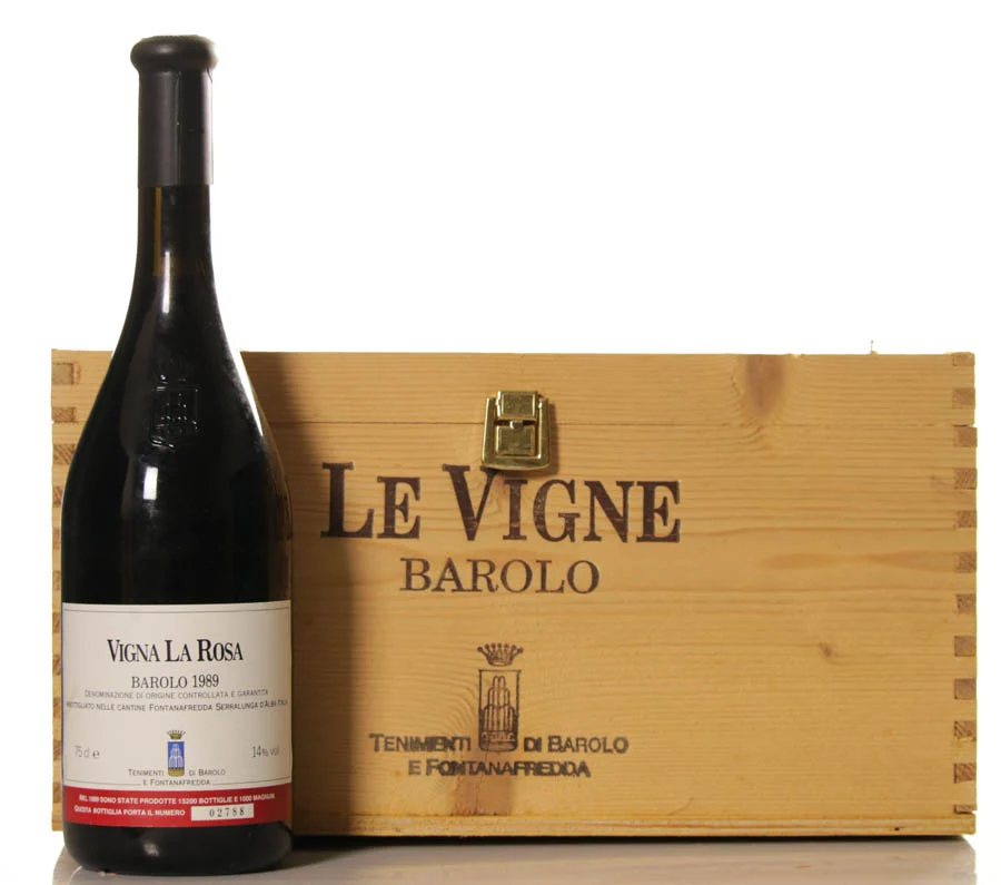 Fontanafredda Barolo Vigna La Rosa 1989 Case of 6 btl. - Vineut