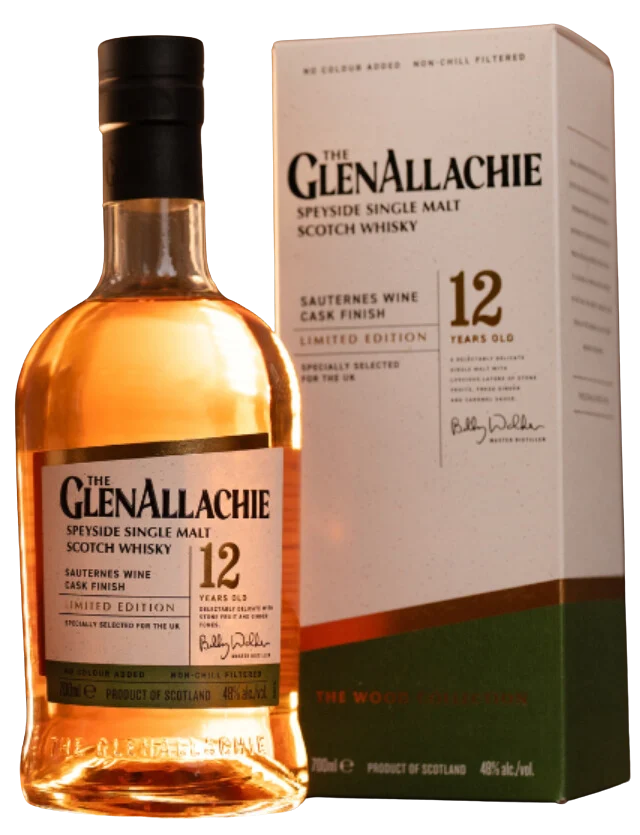 GlenAllachie | 12 Year Old | Ruby Port Cask Finish | Speyside Single Malt Whisky | 2024 Limited Edition | 700ML - Whiskey